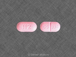 Pill Finder: GG 336 112 Pink Capsule-shape - Medicine.com